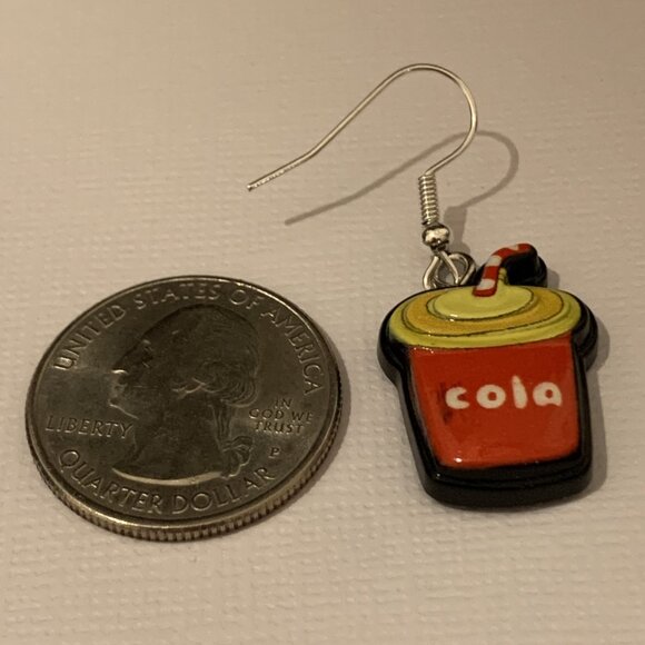 Soda Earring, Cola Earring, Drink Earring, Soda Pop Earring, Gift Idea, Food - Picture 8 of 8